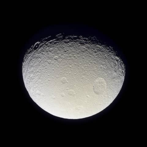 Saturn's Moon Tethys from Cassini