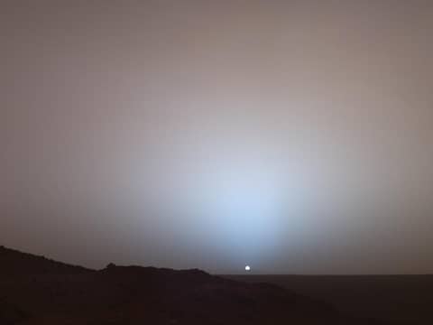 Sunset Over Gusev Crater