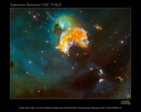 Rampaging Supernova Remnant N63A