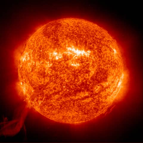 A Solar Prominence from SOHO