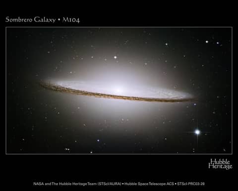 The Sombrero Galaxy from HST