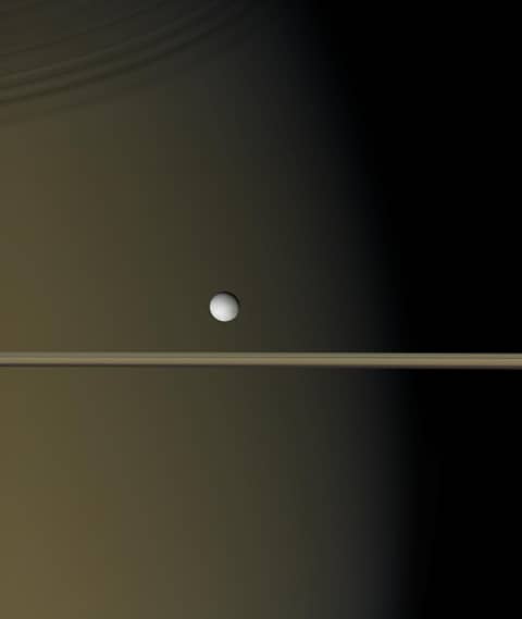 Enceladus Near Saturn