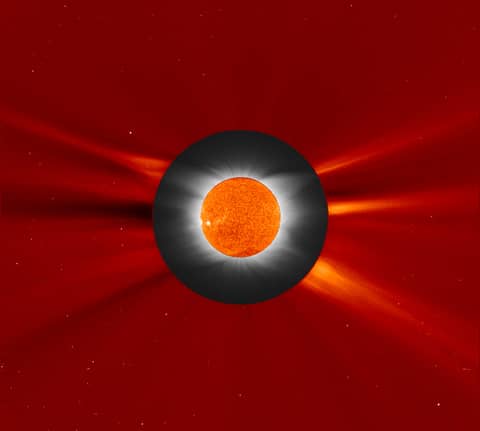 Solar Eclipse and SOHO