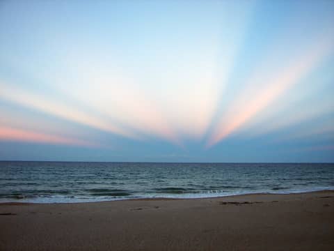Anticrepuscular Rays Over Florida