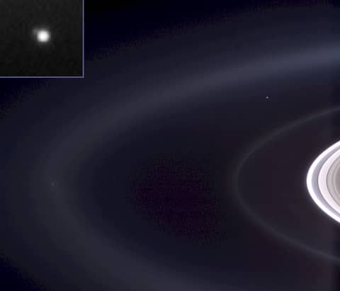 Earth from Saturn