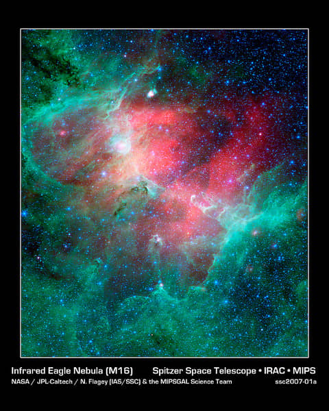 The Eagle Nebula in Infrared