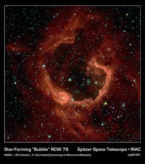 RCW 79: Stars in a Bubble