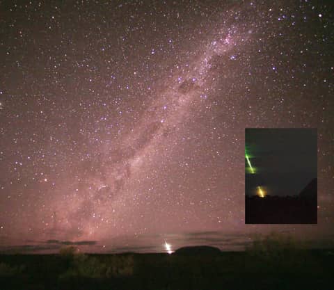 Fireball at Ayers Rock