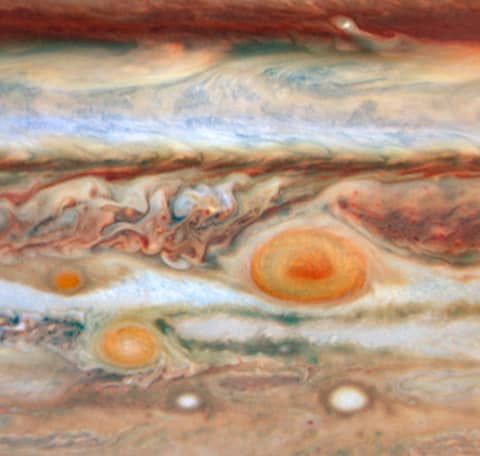 Jupiter's Three Red Spots