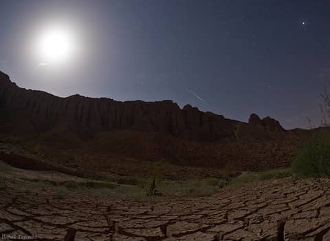 Meteor by Moonlight