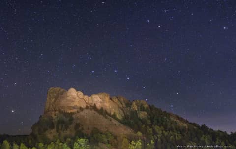 Mount Rushmore's Starry Night