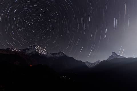 Annapurna Star Trails