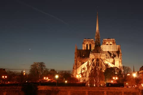 Mercury and Venus Over Paris