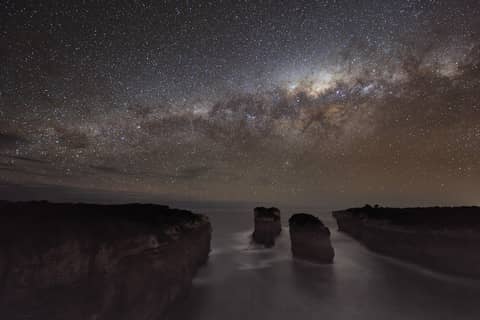 A Milky Way Shadow at Loch Ard Gorge
