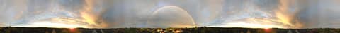 Rainbow at Sunset