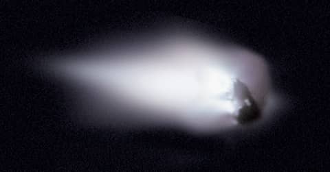 Comet Halley's Nucleus: An Orbiting Iceberg