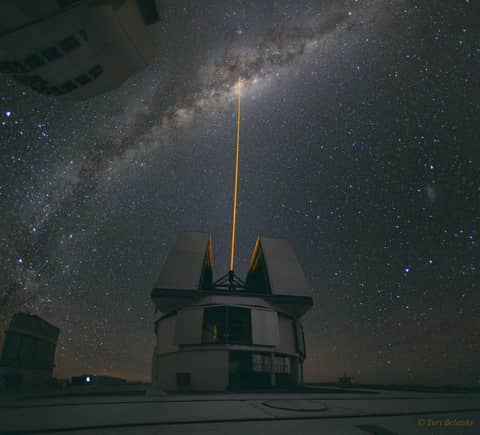 A Laser Strike at the Galactic Center