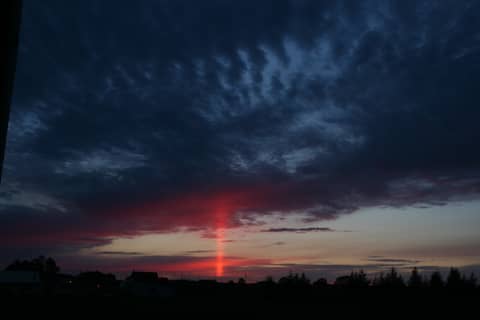 A Sun Pillar Over Ontario