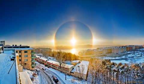 A Sun Halo Beyond Stockholm
