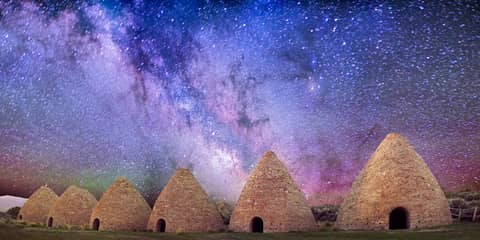 Milky Way Over Abandoned Kilns