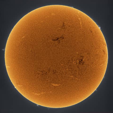 Orange Sun Scintillating