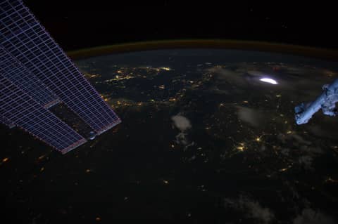 A Dark Earth with a Red Sprite