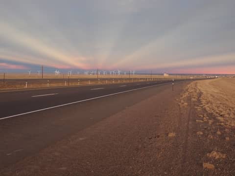 Anticrepuscular Rays Over Wyoming
