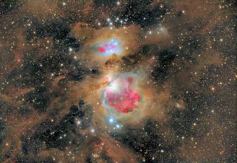 Dust of the Orion Nebula