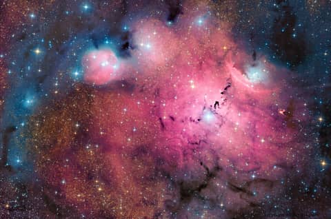 Simeis 188 in Stars, Dust and Gas