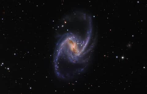 NGC 1365: Majestic Spiral with Supernova