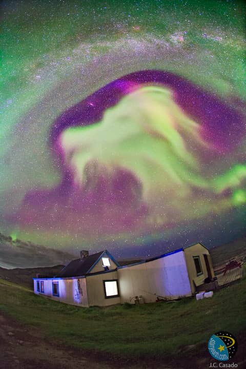 Goat Aurora Over Greenland