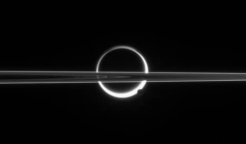 Saturn, Titan, Rings, and Haze