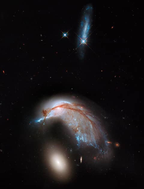 The Porpoise Galaxy from Hubble