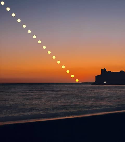 A Solstice Sunset Self Portrait