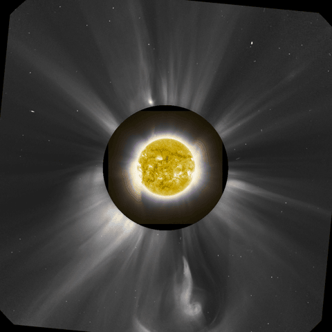 An Active Sun During a Total Eclipse