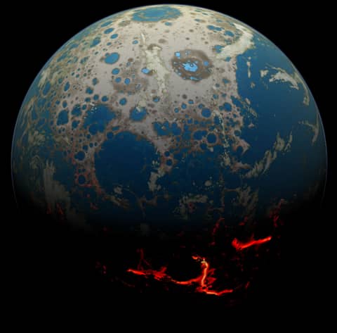 Four Billion BCE: Battered Earth