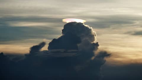 A Rainbow Pileus Cloud over Zimbabwe