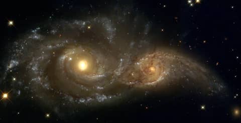 Spiral Galaxies in Collision