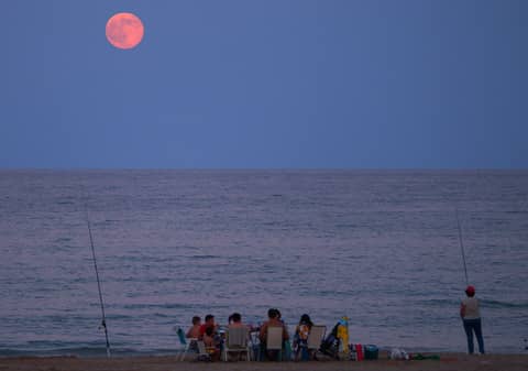 Alicante Beach Moonrise