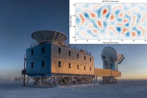 Cosmic Microwave Map Swirls Indicate Inflation