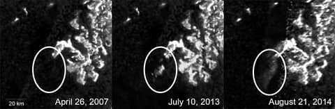 Mysterious Changing feature on Titan