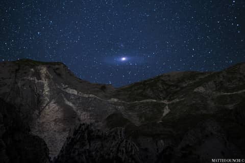 Andromeda Rising over the Alps