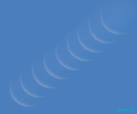 Daytime Moon Meets Morning Star