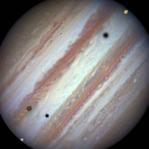 Jupiter Triple-Moon Conjunction