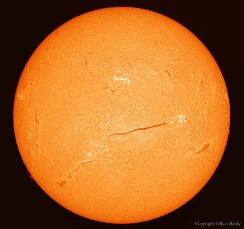 An Extremely Long Filament on the Sun