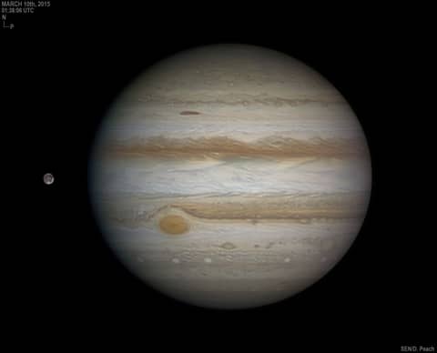 Jupiter, Ganymede, Great Red Spot