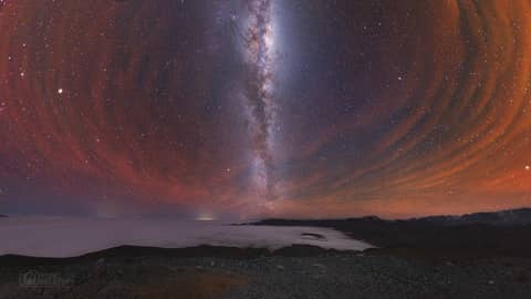 Milky Way with Airglow Australis