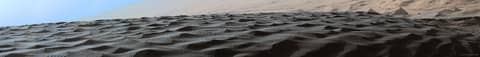 Dark Dunes on Mars (Horizontally Compressed)