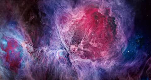 The Orion Nebula in Visible and Infrared
