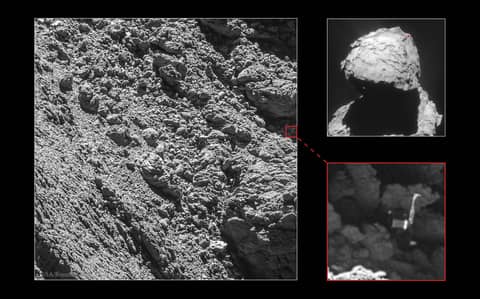 Philae Lander Found on Comet 67P